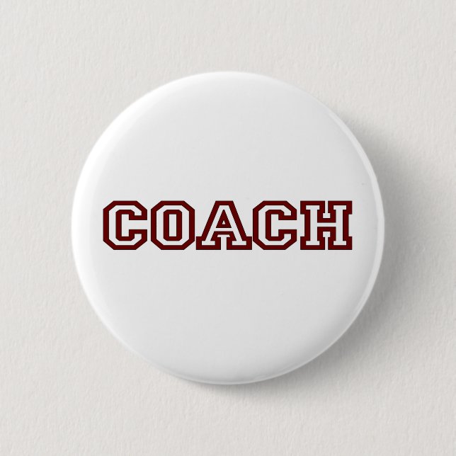 Coach 2 Inch Round Button (Front)
