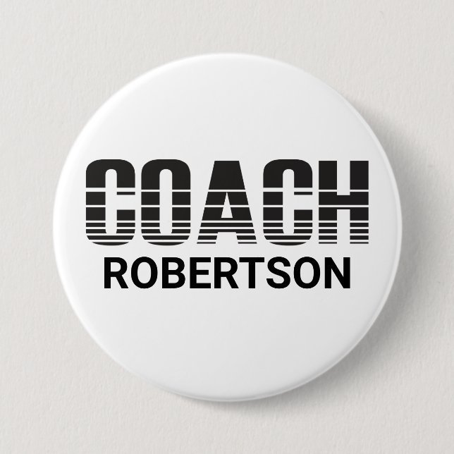 Coach  3 inch round button (Front)