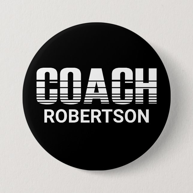 Coach  3 inch round button (Front)