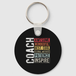 Coach Awesome Wonderful Best Cool Motivational Coa Keychain