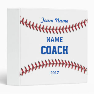 Coach Baseball Sport Binder
