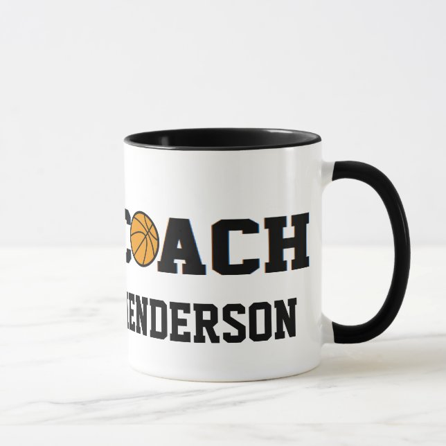 Coach- Basketball - Personalized Mug (Right)