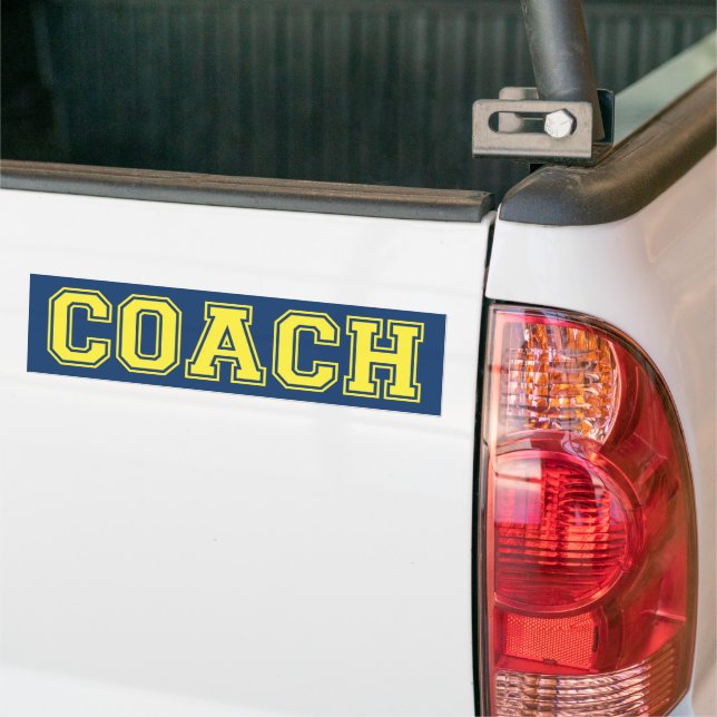 Coach Bumper Sticker (On Truck)