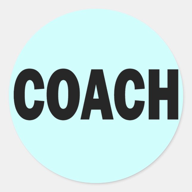COACH CLASSIC ROUND STICKER (Front)