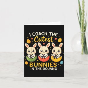 Coach Cutest Bunnies Easter Martial Arts Dojang Card