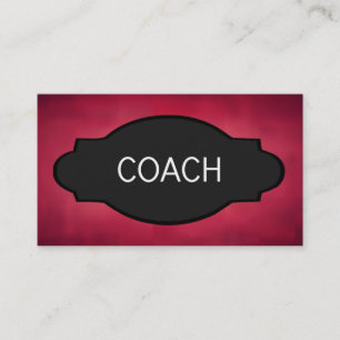 Coach Elegant Name Plate Business Card