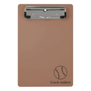 Coach Gifts Baseball, Personalized Clipboard, Gift Mini Clipboard
