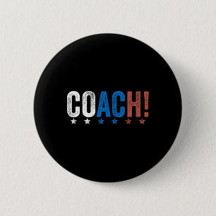Coach! Harris Walz 2024 Kamala Harris Tim Walz Ele 2 Inch Round Button