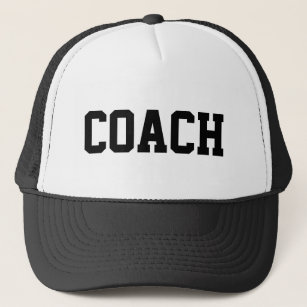 Coach hat for sports teams   customizable colours