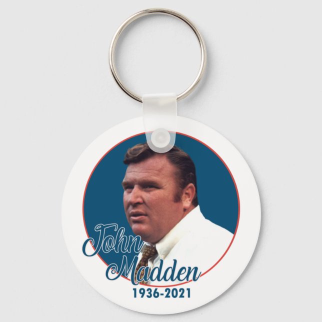 Coach John Madden Keychain (Front)