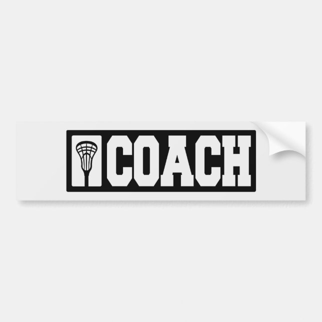 Coach - Lacrosse Coach Bumper Sticker (Front)