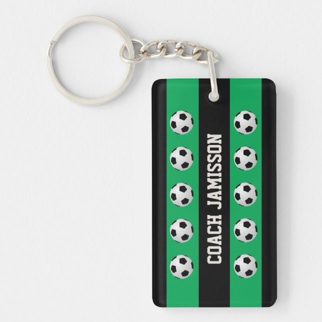 Coach Merci vert et noir, Joueur, balle de footbal (Devant)