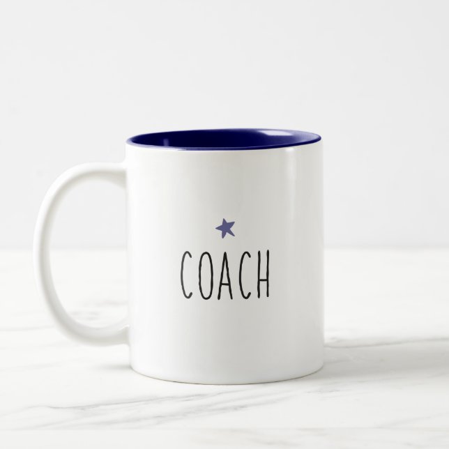 Coach | Modern Coach Custom Star Colour Two-Tone Coffee Mug (Left)