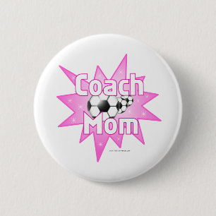 Coach Mom 2 Inch Round Button