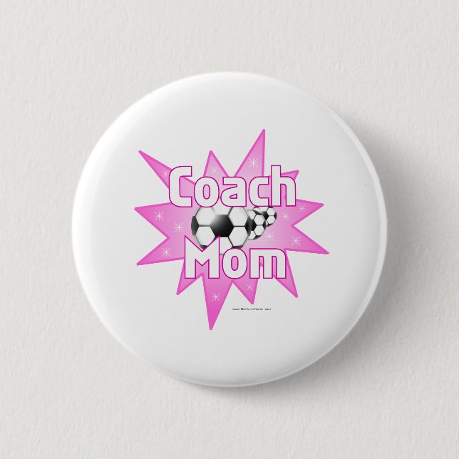 Coach Mom 2 Inch Round Button (Front)