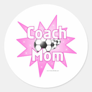 Coach Mom Classic Round Sticker
