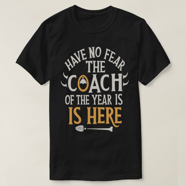 Coach of the year coaching Dad coachSkeleton Ice H T-Shirt (Design Front)