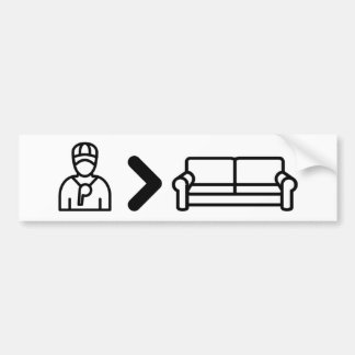 Coach over Couch Bumper Sticker - Walz Vance