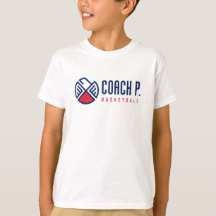 Coach P Basketball T-Shirt White - KIDS - DriFit