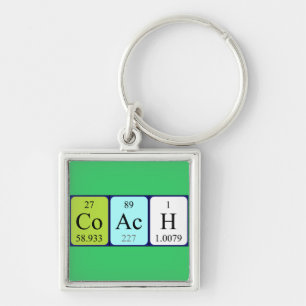 Coach periodic table keyring