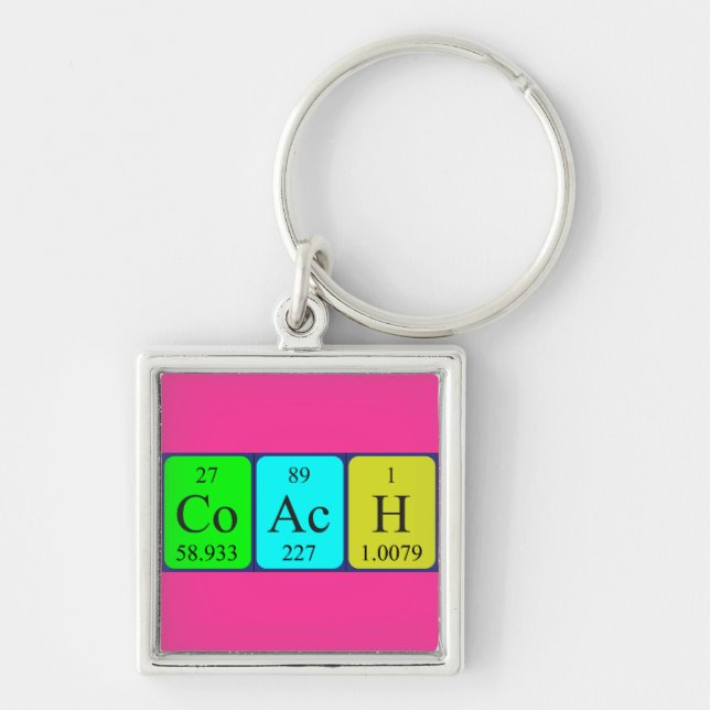 Coach periodic table keyring (Front)