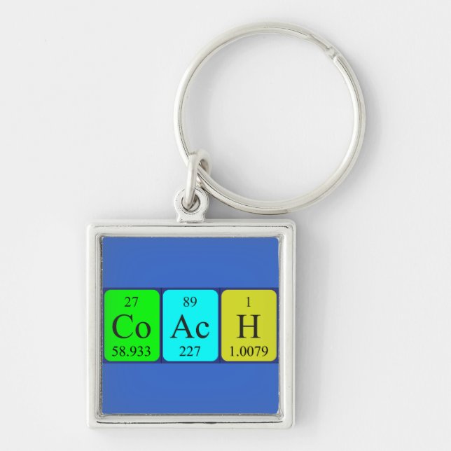 Coach periodic table keyring (Front)