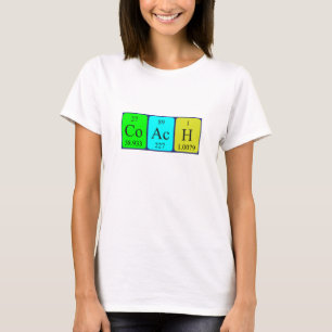 Coach periodic table name shirt