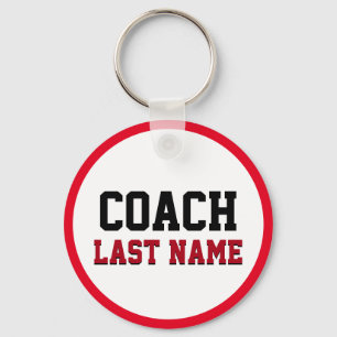 Coach Personalized Last Name Keychain
