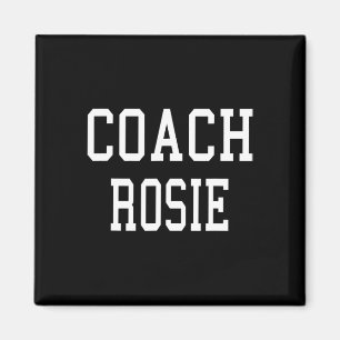 Coach Rosie Custom Footbyll Soccer Bysebyll Team  Magnet