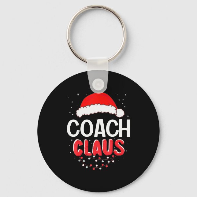 Coach Santa Claus Christmas Matching Costume  Keychain (Front)
