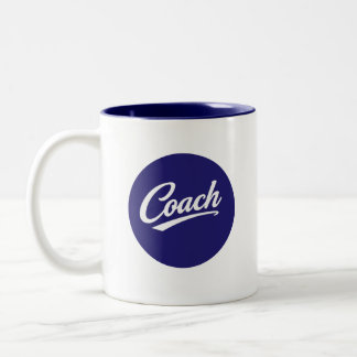Coach Script Typography Coffee Mug Gift for Coach