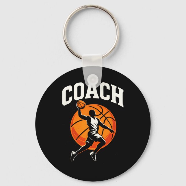 Coach - Sketll Athlete Jump Team Sport  Keychain (Front)