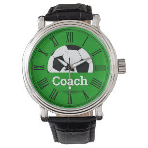 COACH Soccer ball, football fan watch /custom name