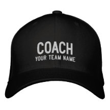 Coach Sports Team Hat - Custom Name