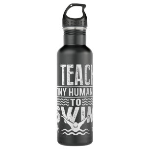 Coach Swimming Instructor I Teach Tiny Humans To S 710 Ml Water Bottle