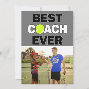Coach Tennis Meilleur Merci Photo Personnalisé