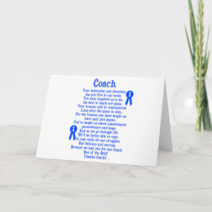 Coach Thank You Card