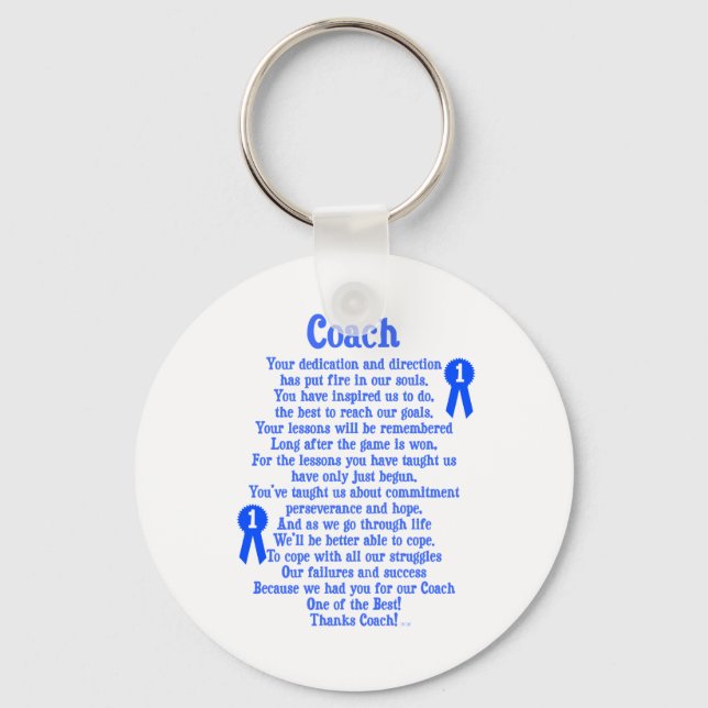 Coach Thank You Keychain (Front)