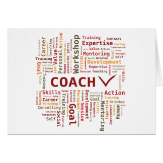 Coach Word Cloud Orange Brown Colours