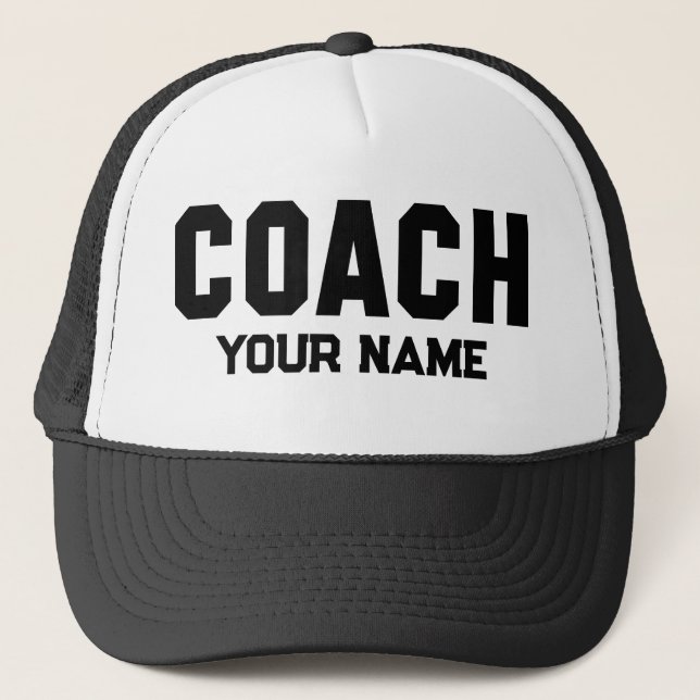 Coach Your Name Trucker Hat (Front)