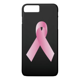 Coaches for a cause_Big Pink Ribbon_on black iPhone 8 Plus/7 Plus Case