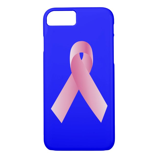 Coaches for a cause_Pink Ribbon_blue Case-Mate iPhone Case (Back)