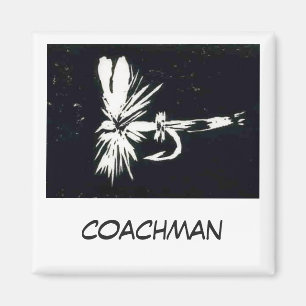 "Coachman" Fly Fishing Art Magnet