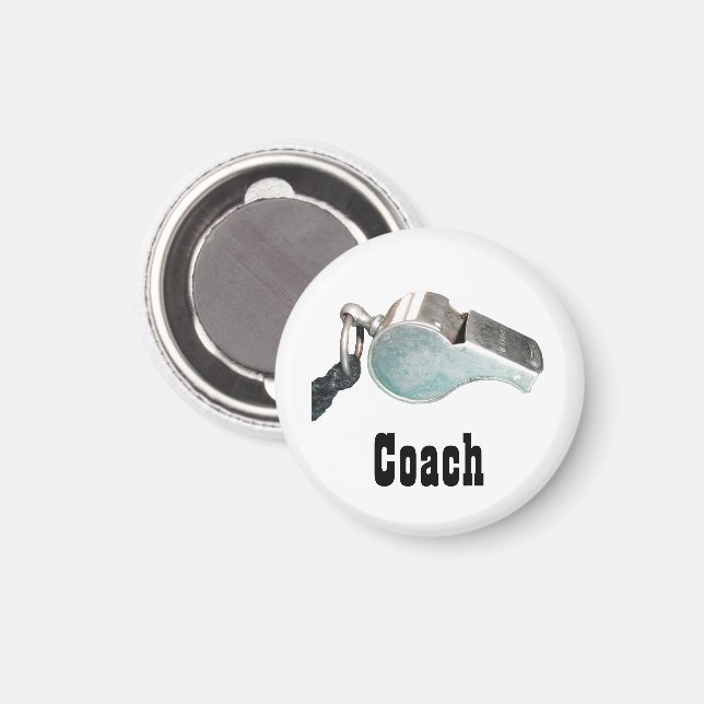 Coach's Whistle Magnet (Front/Back)