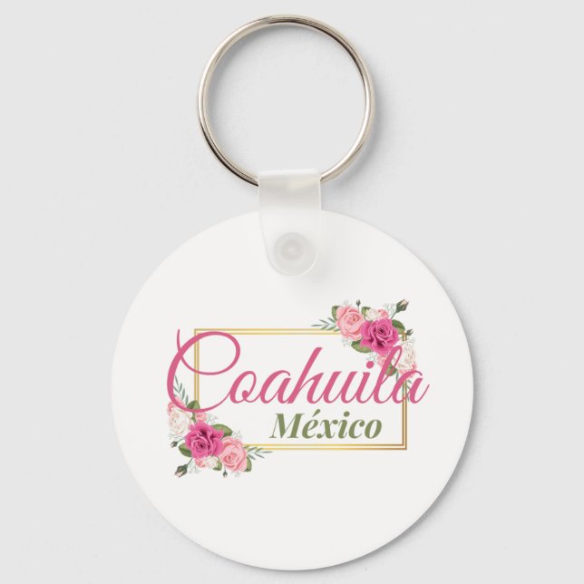 Coahuila Mexico Travel Destination Bridesmaid Keychain (Front)