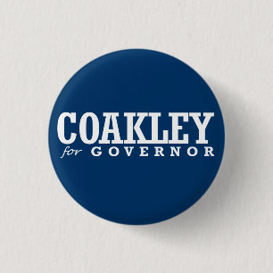 COAKLEY FOR GOVERNOR 2014 1 INCH ROUND BUTTON