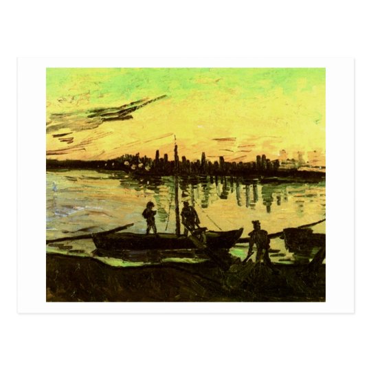 Coal Barges, Vincent Van Gogh Postcard