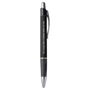 Coal Black Customizable Pen