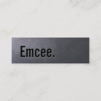 Coal Black Emcee Mini Business Card