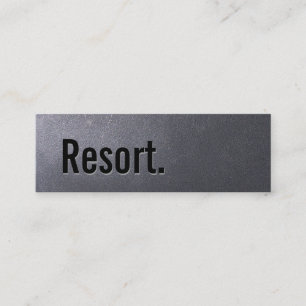 Coal Black Resort Mini Business Card